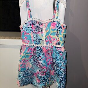 Lilly Pulitzer Girl Multicolor Floral Dress